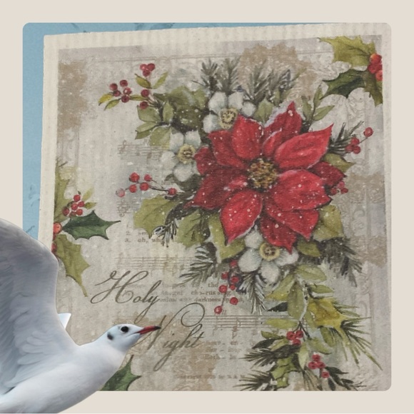 Christmas Swedish Cloth , Biodegradable, very Absorbent - Picture 6 of 7